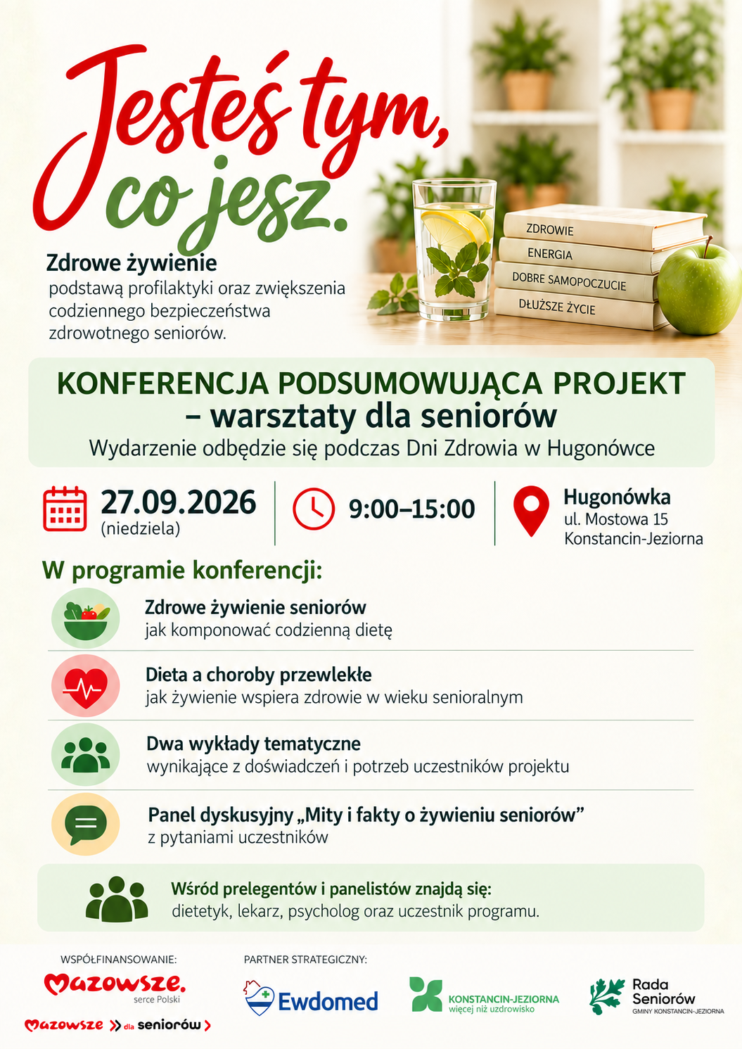 Plakat z treścią zawartą w artykule. Zaproszenie na konferencję.
